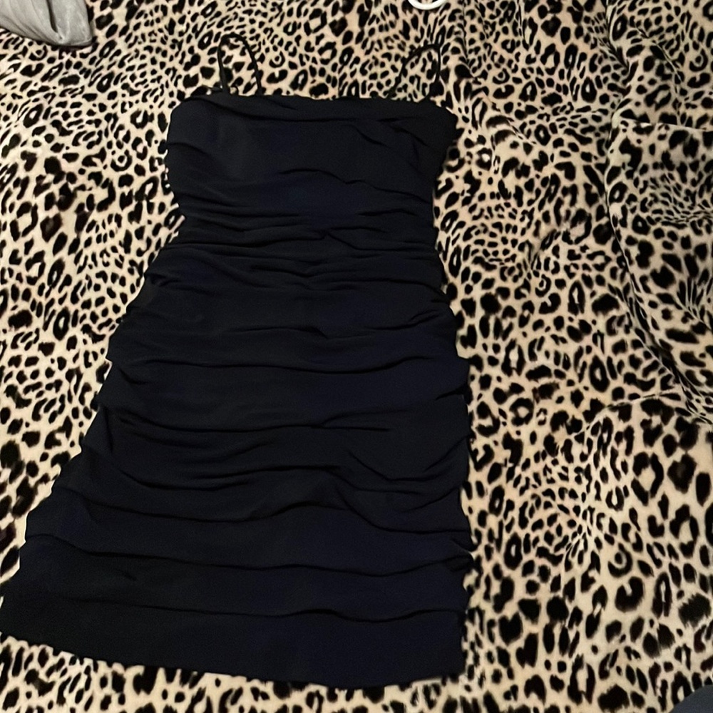 Navy Blue Ruched dress